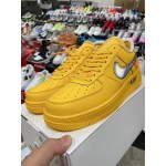 Off-White™ x Nike Air Force 1 Low’07University GoldMetallic Silver(NA167) 